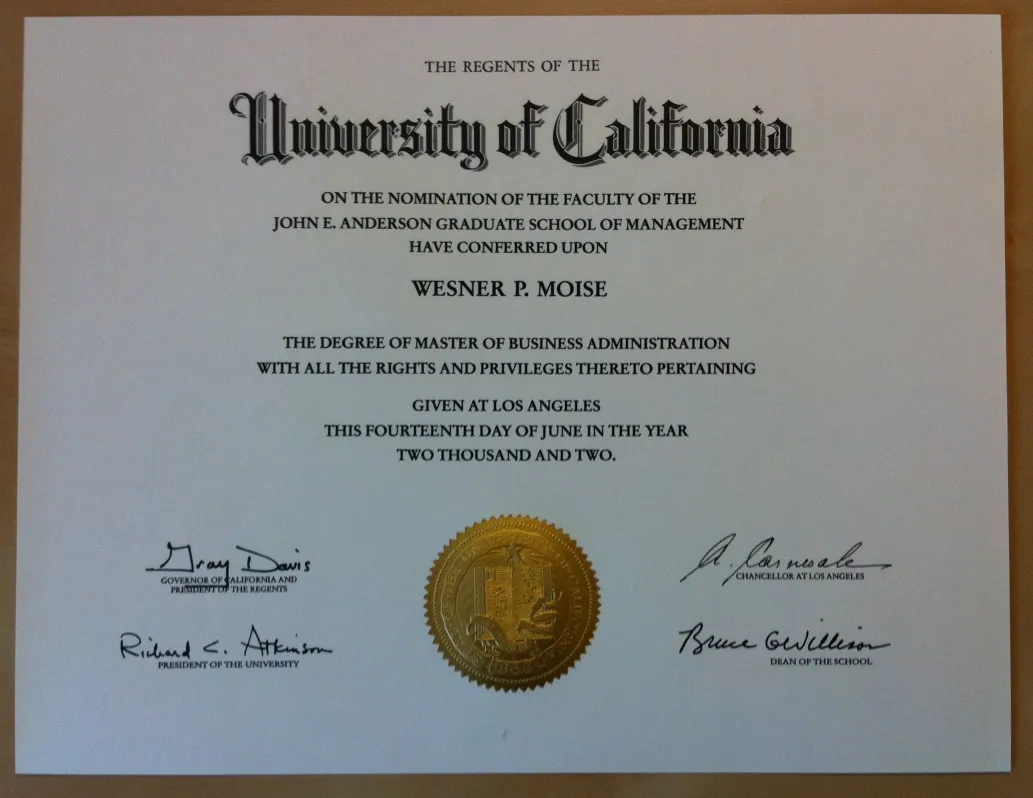 UCLA Anderson School of Business MBA