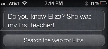 Siri and the Human Connection—The Eliza Effect