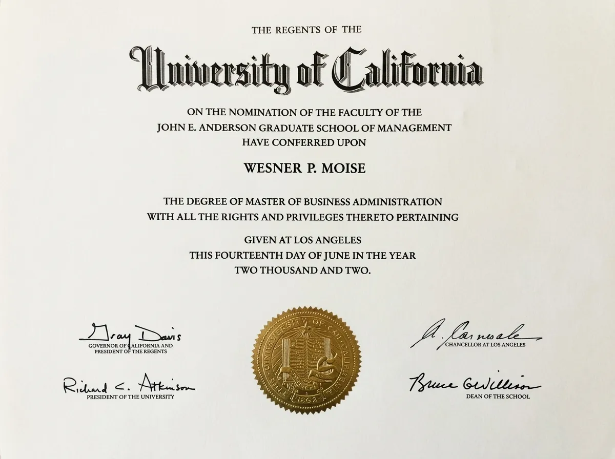UCLA Anderson School of Business MBA